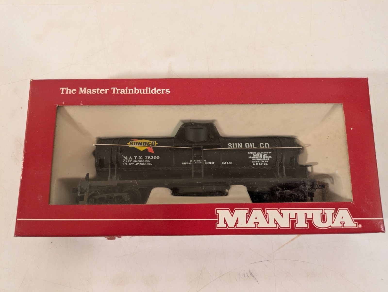 HO NATX Sunoco Sun Oil Co Tank Car NIB NOS # 732-184 | eBay