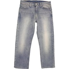 Levi's 513  Herren Blau Straight Slim Stretch Jeans W32 L25 (72782)