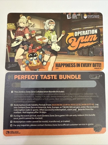 Zenless Zone Zero x Beard Papa Collab Perfect Taste Bundle Code E-Delivery