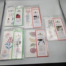 7 DMC magic paper embroidery sheet Flowers Paris Fruit Pirate new made in France