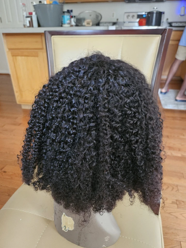 Peluca de cabello humano parte OQV 16 pulgadas Foto 4 de 4