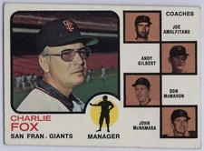 Click to enlarge Giants Field Leaders (Charlie Fox / Joe Amalfitano / Andy Gilbert / Don McMahon / John McNamara)
