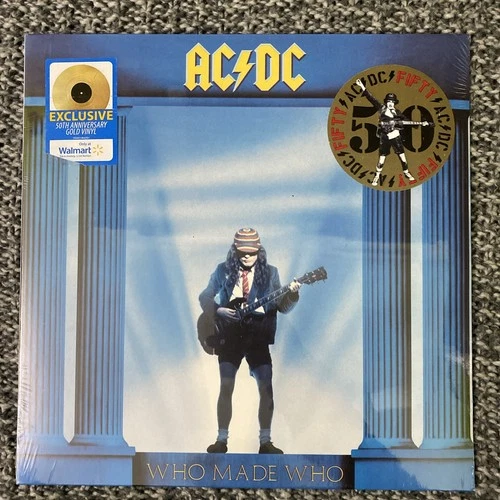AC/DC Lp SEALED Who Made Who 1986 - 2024  50th Anniversary Gold Vinyl