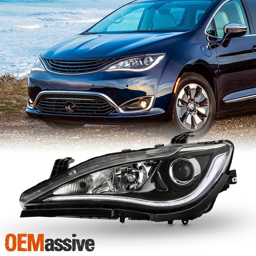 For 2017-2020 Chrysler Pacifica Halogen w/ Low Quad Chrome Headlight Driver Side
