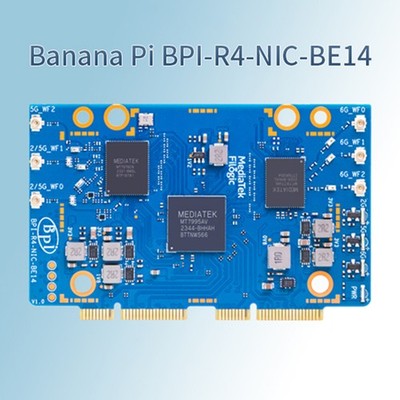 Banana Pi R4 WiFi7 Module BPI-R4-NIC-BE14 Open Source Router BPI-R4-WiFi7Module