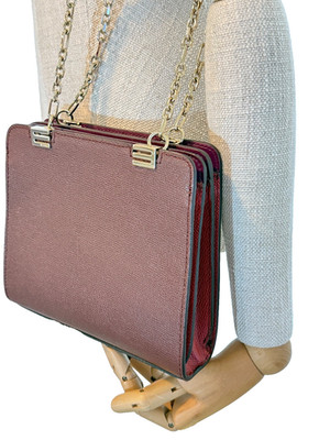 ETRO Women s  E  Leather Chain Bag   Leather Shoulder Bag   New w Imperfections