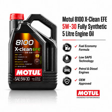Motul 8100 X-Clean EFE 5W30 5L Fully Synthetic Engine Oil - 5 Liters