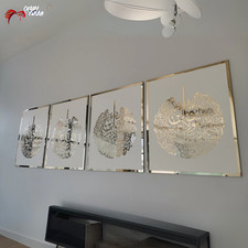 Set of 4 Qul Surah Islamic Wall Art Housewarming Decor Ramadan Gift Eid Gift