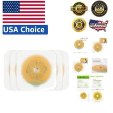 Waterproof and Strong Adhesive Skin Barrier for Safe Colostomy Care - 10 Count