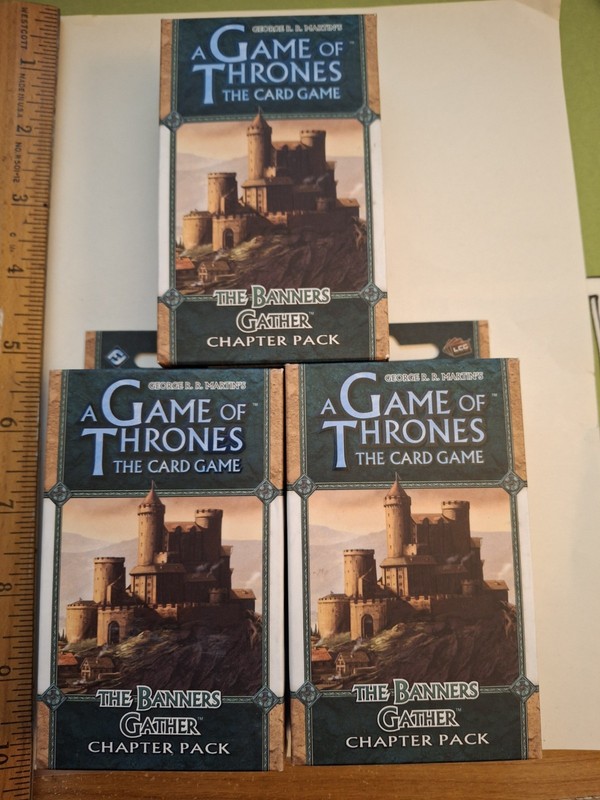 3 Packs Game of Thrones GoT The Banners Gather Chapter Pack Kingsroad Cycle Card