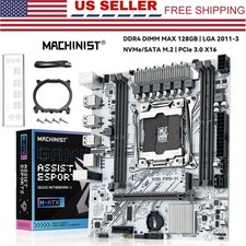 X99 Motherboard lga 2011 v3 White Mainboard SATA 2.0 USB 2.0 4 DDR4 for E5 V3 V4