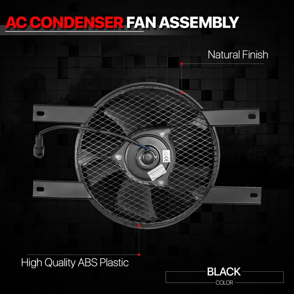 Conjunto de cubierta de ventilador de refrigeración condensador de CA para 89-98 Suzuki Sidekick 1.6 SZ3113105 Foto 2 de 4