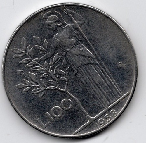 Italy: 100 Lire 1958
