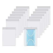 Clear Resealable Zipper Poly Bags 5" x 7" 200pcs Reclosable Clear Plastic Zip...