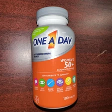 One A Day Multivitamin/Mineral Supplement Women's 50+  (100 Count)  EXP 11 /2026