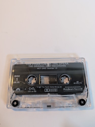 Phantom of the Opera Cassette Tape Crawford/Brightman Original Cast Recording - Picture 3 of 4