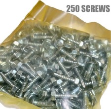  250 10 x 3/4" Stainless Steel Hex Washer Head Self Drilling Tapping Screws