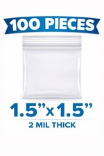 Clear Zip Seal Plastic Bags Jewelry Zipper Top Lock Reclosable Baggies 2 Mil