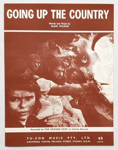 Canned Heat - Going Up The Country - 1968 Australian Sheet Music