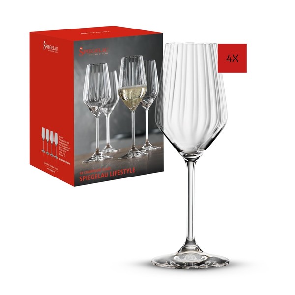 Spiegelau Lifestyle ChampagnergläSer 310 Ml 4Er Set Aus Kristallglas-image