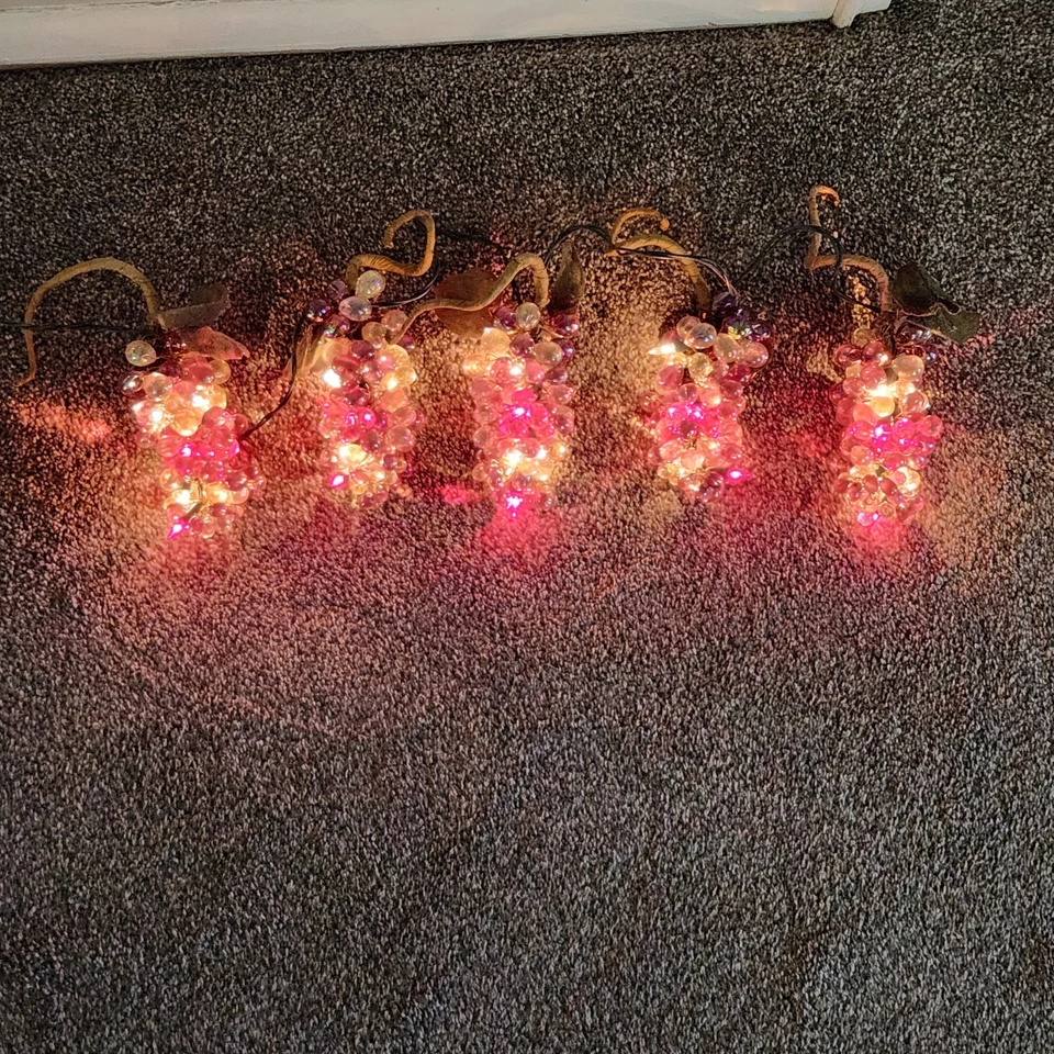 LUCES RACIMO DE UVA 5 racimos en cadena interior/exterior  Foto 2 de 4