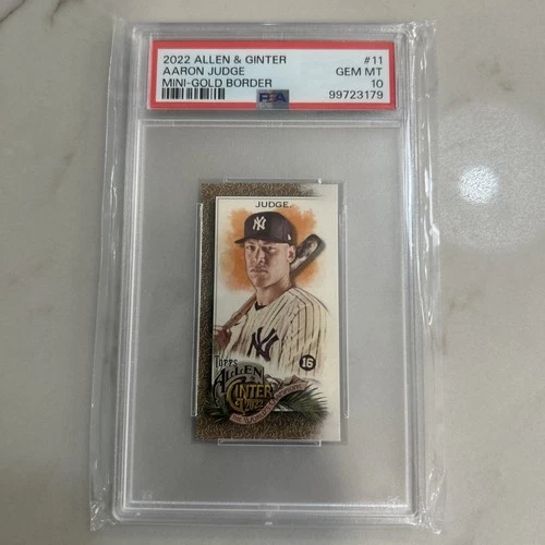 2022 Topps Allen & Ginter - Aaron Judge #11 Mini Gold Border PSA 10 Gem Mint