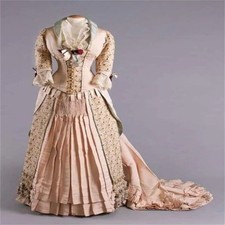 1880s Victorian Edwardian Bustle Walking Day Duchess Dress Historical Georgian
