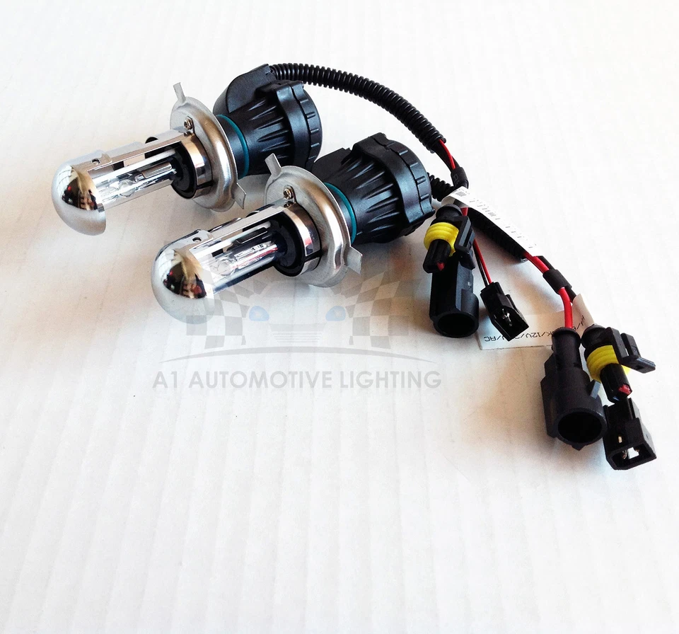 Nuevo 9003 H4 10000K Azul Profundo AC 35W Bi-Xenón Hi/Lo HID Bombillas de Repuesto Foto 2 de 4