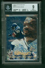 Natrone Means 1998 Flair Showcase Row 1 Card #63 Chargers Beckett Graded 9 MINT