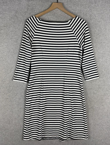 J McLaughlin Kleid Damen klein weiß schwarz Stretch Catalina Tuch Preppy - Bild 2 von 11