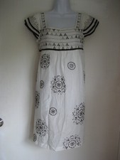 ANNA SUI 30 SILK 70 COTTON DRESS SIZE 44 SMALL