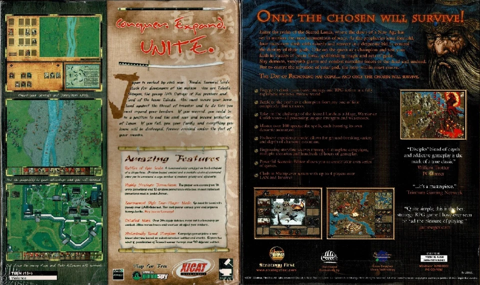 Takeda & Disciples Sacred Lands Gold Edition PC Both New Sealed Big Box XP - Image 2 of 2