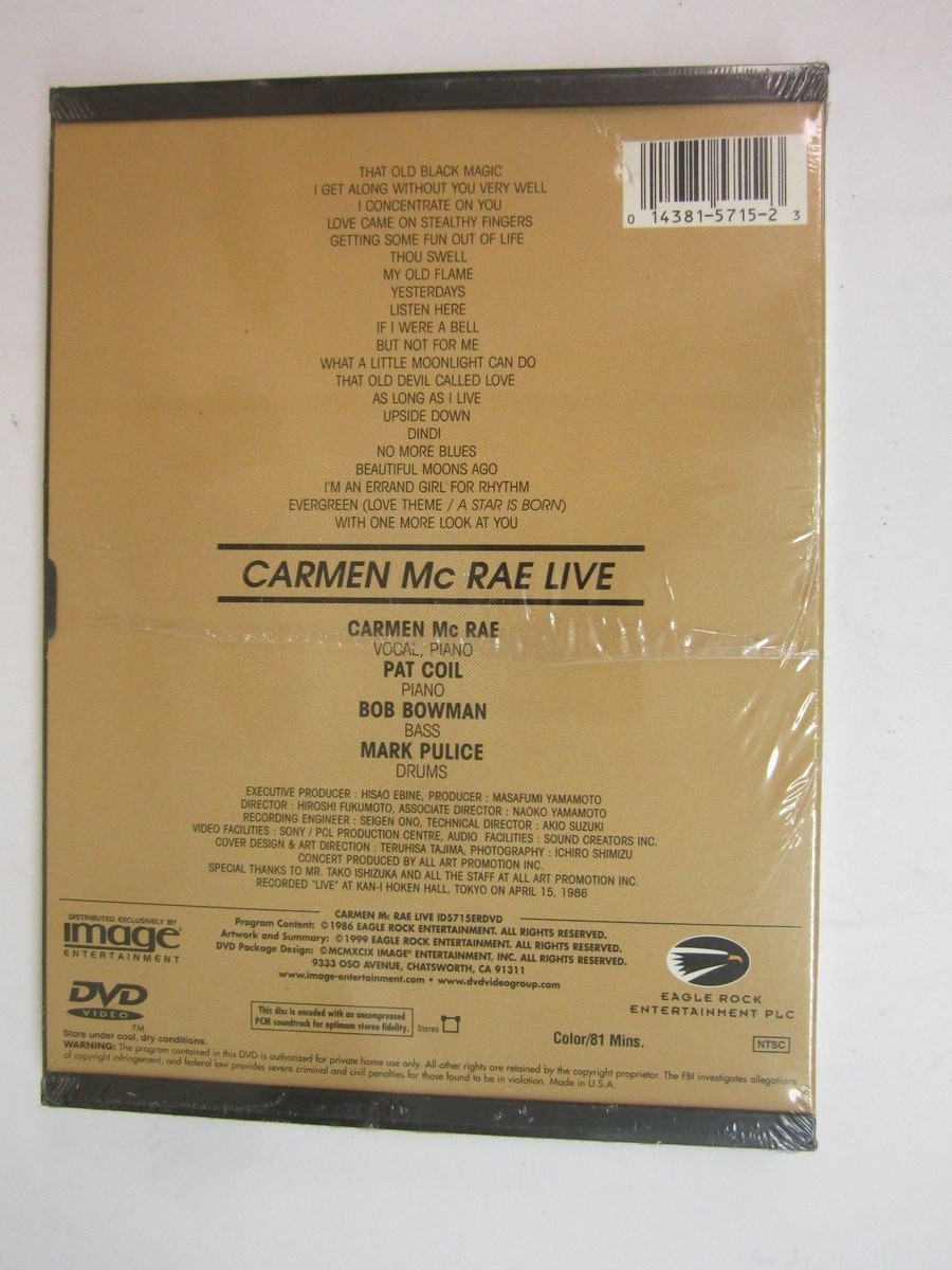 ★【JAZZ DVD】CARMEN MCRAE LIVE $_12.JPG?set_id=880000500F