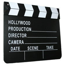 Film Director's Slateboard Clapper Clapboard Movie Prop