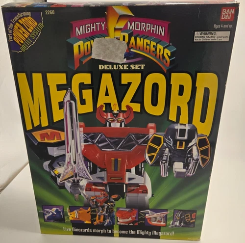 Power Rangers Mighty Morphin Deluxe Set Megazord Rare Vintage Bandai 1994