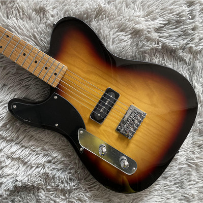 Electric Guitar Left-handed P90 Pickup Sunburst Maple Fretboard Chrome Hardware