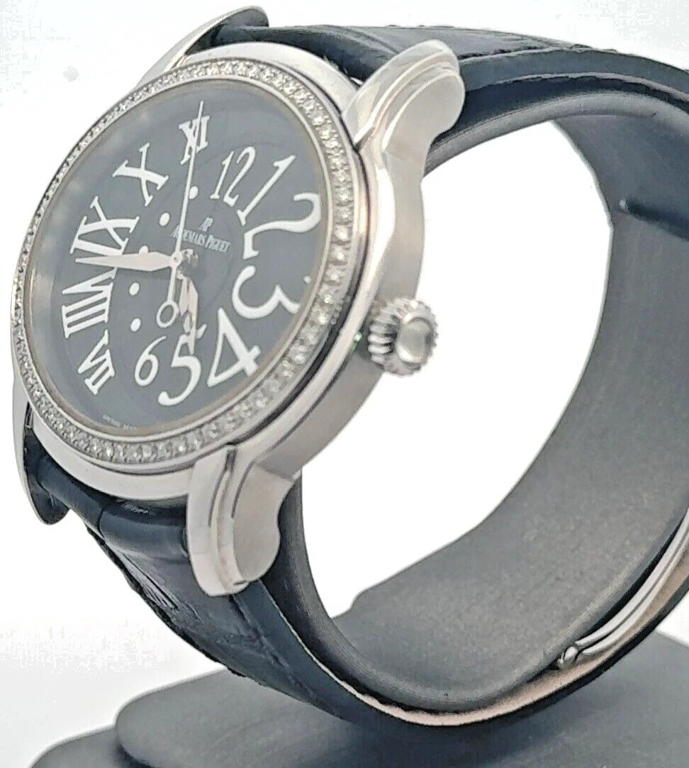 Audemars Piguet — Audemars Piguet Millenary Stainless Steel & Diamonds Ladies Watch 77301ST - Mint