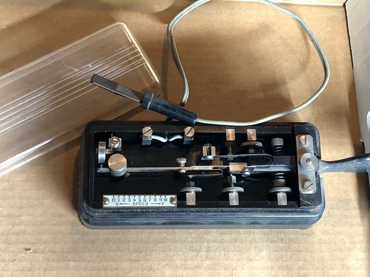 Antique Marked Japan Morse Code Mac Key Telegraph Transmitter Key