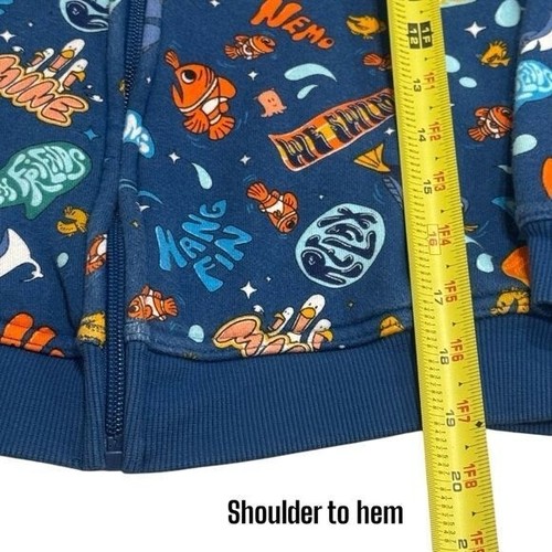 Disney Finding Nemo Zipup Hooded Jacket Kid's Size L - Picture 8 of 8