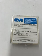 CVI Laser Corp /size E25.4mm X 6.35mm ,spec ELM-25.4 x 6.35-UV lens new