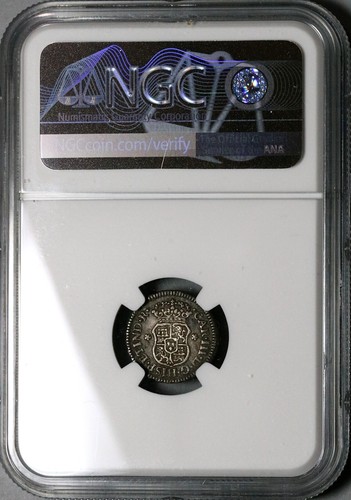 1760 NGC AU Mexico 1/2 Real Charles III Spain Colony Pirate Coin (23101001D) - Picture 6 of 6