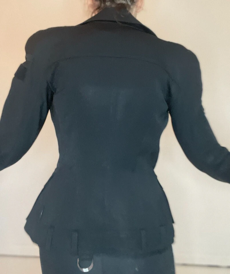 Chaqueta Blazer Christian Dior RARA Negra Bar Ajuste tipo corsé Foto 3 de 4