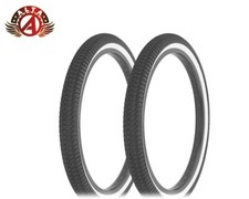 2 Alta Performance WHITEWALL 20" x 1.95" BMX BICYCLE Vendetta FREESTYLE TIRES.