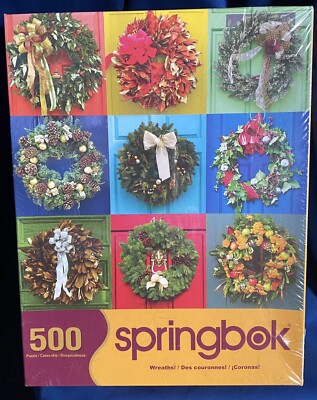 Springbok 500 Piece Jigsaw Puzzle: Wreaths! Brand New Sealed! Made In The USA
