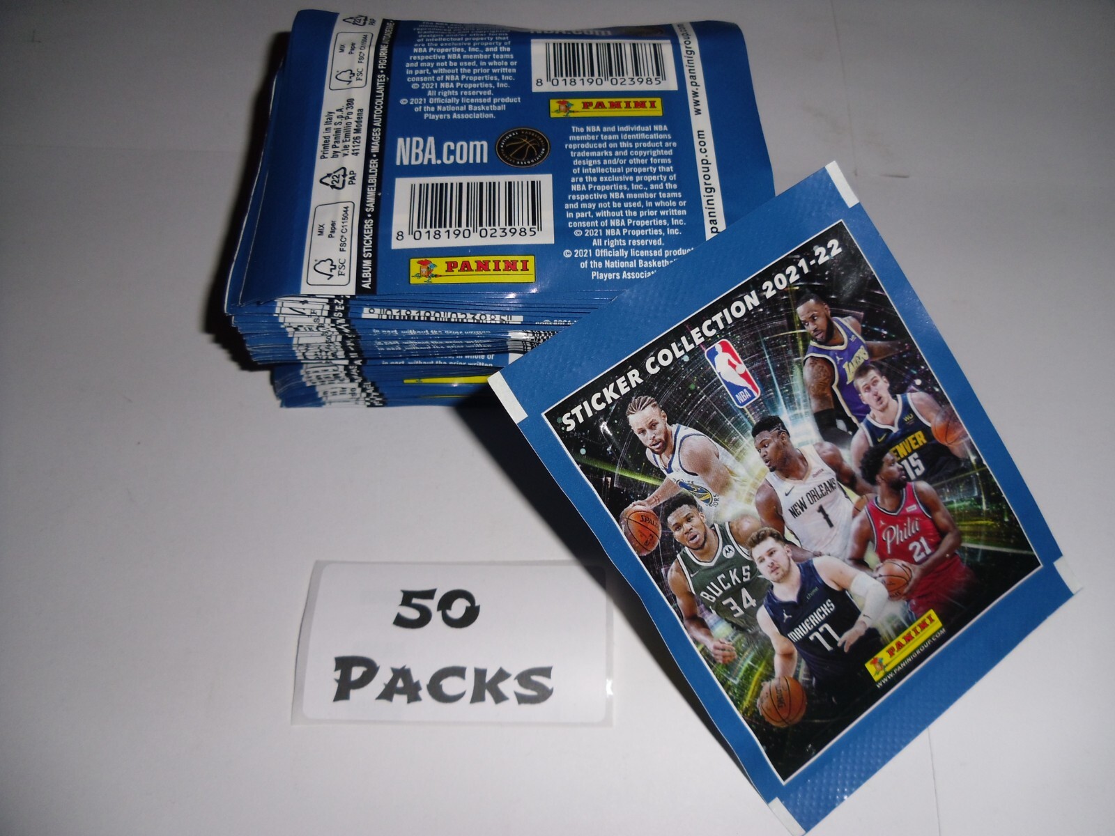 Thumbnail - Panini Nba Sticker Collection 2021 2022 - 50 Packs 250 Stickers