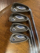 Ping G5 Black Dot Irons 4-6-8-9 RH Ping Steel Shaft Stiff White Golf Pride Grips