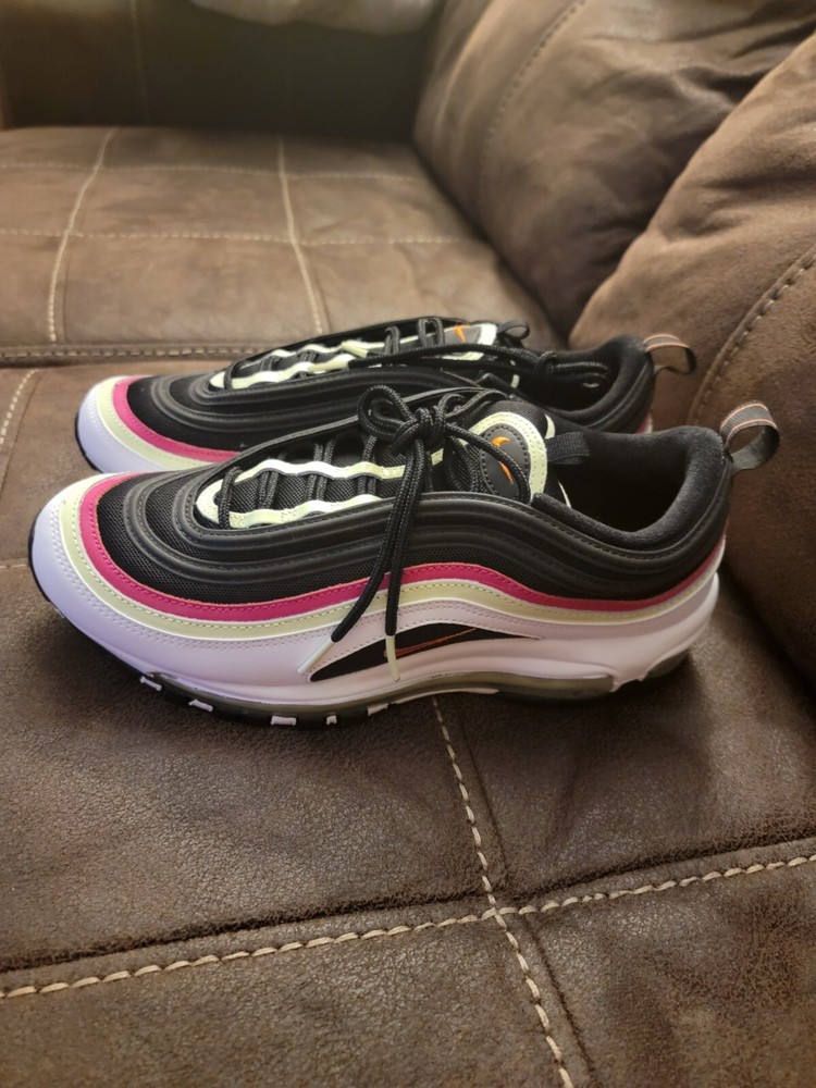 Nike Air Max 97 World Tour Mens Shoes White Fireberry Size 10 DD9534-100