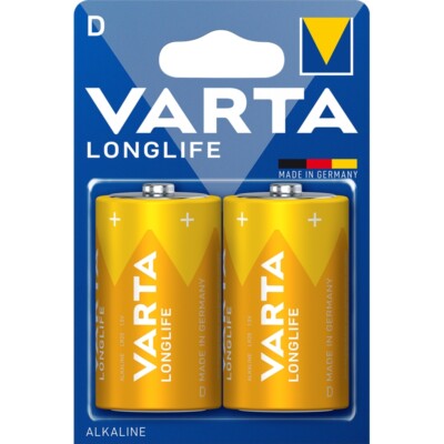 6x LR20 LongLife Alkaline-Batterie 1,5 Volt Mono D MN1300 VARTA 4120