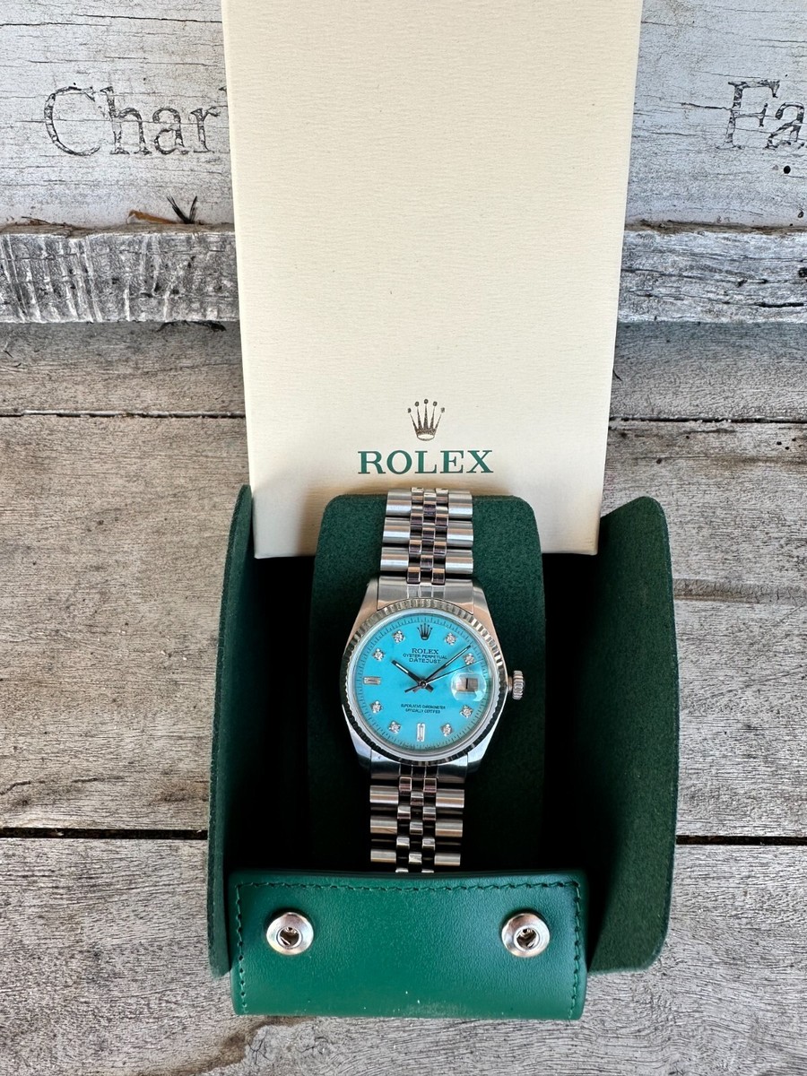 Rolex Datejust 1603 with Turquoise Blue 