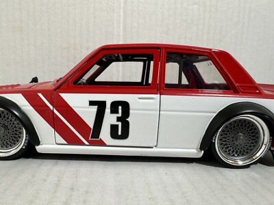 JADA JDM TUNERS 1973 DATSUN 510 RED 1:24 DIECAST MODEL CAR NEW NO
